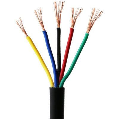 National standard RVV soft sheathed wire 2 cores 3 cores 4 cores 5 cores * 0.3 square power line control line signal line