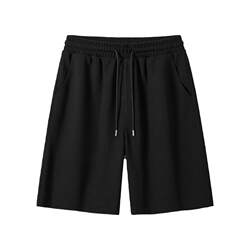 Baleno Waffle Shorts Men's Summer Basic Solid Color Trendy Brand Casual Pants Men's Heavy Thin Fifth Pants