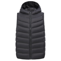 2024 Spring and Autumn New Bosideng Childrens Down Jacket Vest Girls Three-Proof Antibacterial Boys Stacked Hooded Vest