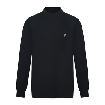 Winter men's half turtleneck knitted cardigan fashion jacket Winter men's half turtleneck knitted cardigan fashion jacket