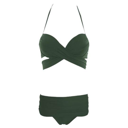 比基尼泳衣女性感三点式小胸聚拢分体超暴露泡温泉海边沙滩游泳装