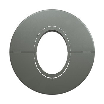 Air-conditioning hole inclined pipe decorative cover split and variable diameter paste