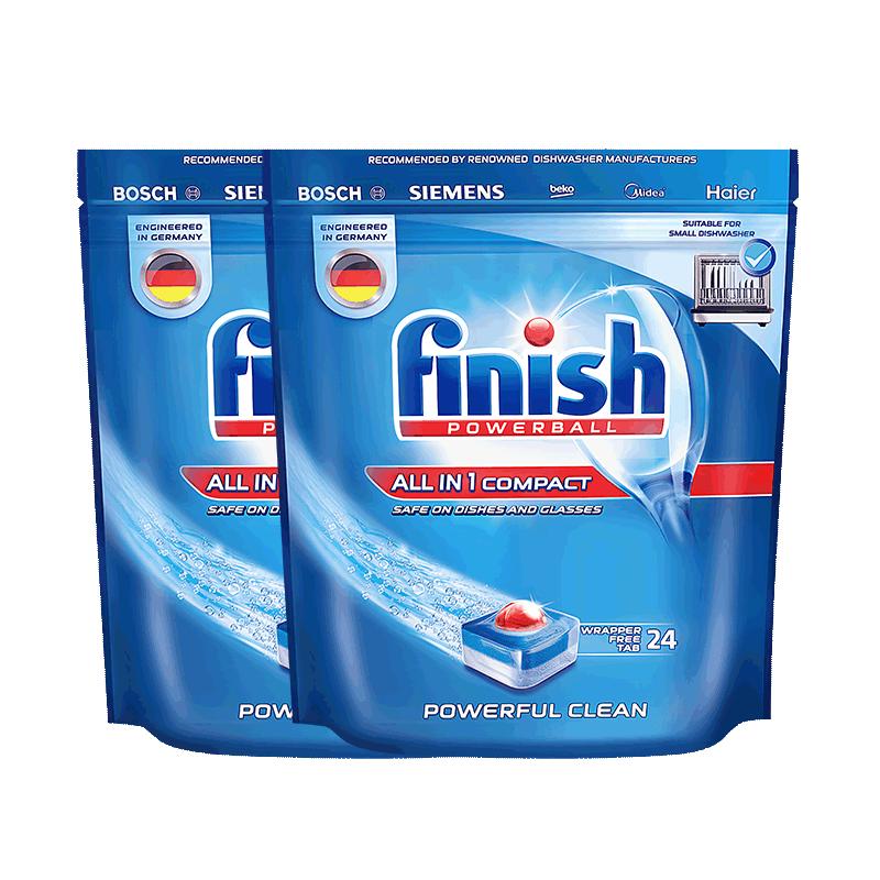 Finish multi-effect block for dishwashers