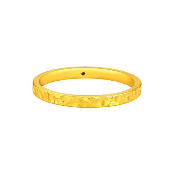 Pre-sale laomiao gold pure gold crushed ice ring 5d exquisite fashion sparkling bright every year safe and crushed gold gold gas