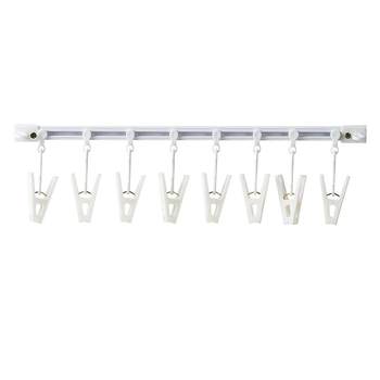 Wall-mounted kitchen gadget hook rack