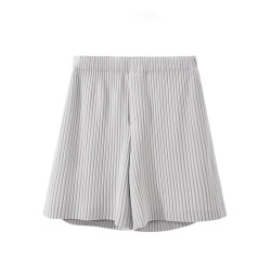 ASAMUTE丨Japanese Miyake pleated style shorts summer loose casual texture five-quarter pants for men JF148