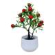 Artificial flowers, artificial flowers, dried flower bonsai, money tree plastic, festive fortune red fruit, dining table, living room, bedroom decoration ornaments