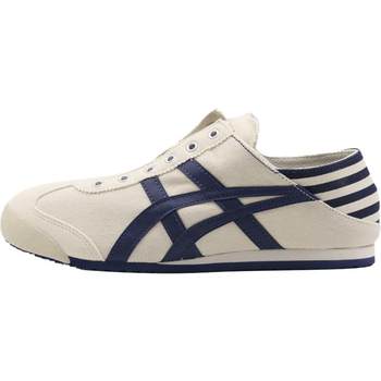 ເກີບກະເປົ໋າ Onitsuka Tiger ສໍາລັບຜູ້ຊາຍແລະແມ່ຍິງ retro ເກີບຄູ່ຜົວເມຍຍ່າງຫນຶ່ງຕີນ lazy canvas TH342N