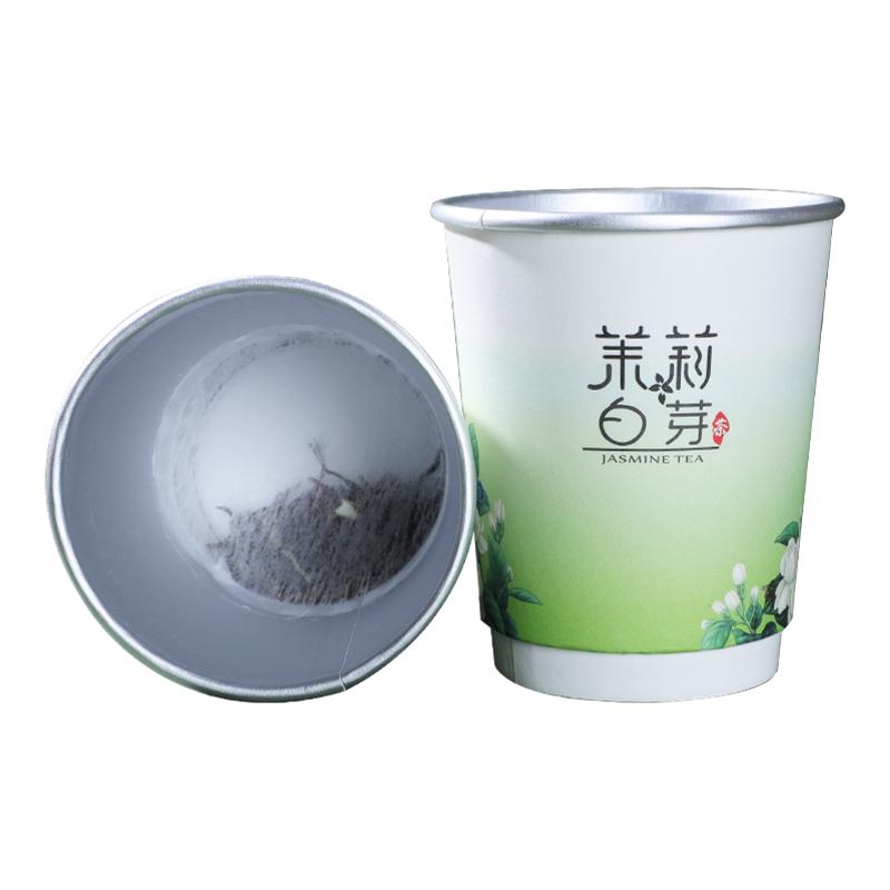 Disposable paper cup with tea leaves thickened hidden tea cup customization
