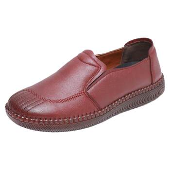 Old beijing cloth shoes for women spring and autumn new style flat sole shoes soft sole anti-slip middle-aged and elderly anti-skin comfortable casual mom shoes