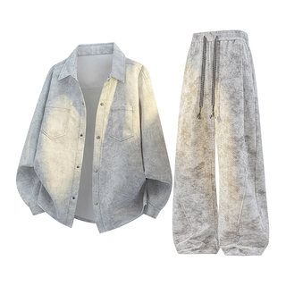 Wassuppalm sportswear suit men's spring and autumn