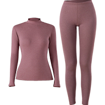 Antarctic thermal underwear for middle-aged and elderly women plus velvet and thickened autumn clothes and long trousers set heating and extra thick to prevent cold in winter