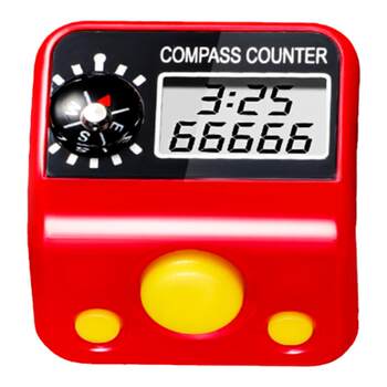 Counter hand press reading finger counter ring type