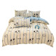 Pure cotton milk velvet four-piece bed sheet set three-piece set