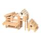 Luban mortise and tenon building blocks assembled architect wooden cabin