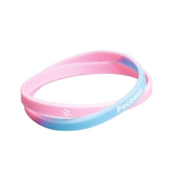 Macaron Sakura Gradient Bracelet Couple Jewelry Silicone Rubber Waterproof and Sweatproof Women's Sports Basketball Accessory Wristband