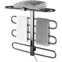 Langpai electric heating towel rack household intelligent bathroom bathroom bath towel heating drying rack constant temperature timing shelf