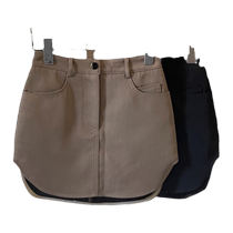 Suit short skirt womens summer thin 2024 new high-waisted slim skirt A-line black hip-covering skirt pants