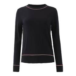 Shengyu Bamboo Counter Autumn Style Charming Solid Color Round Neck Casual Straight Long Sleeve Sweater Top