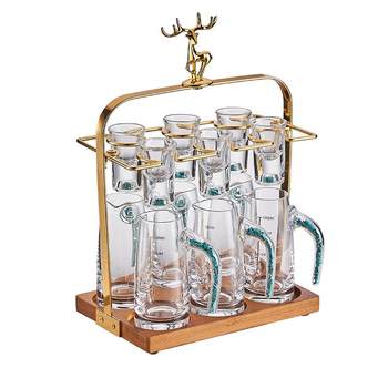 Liquor glass dispenser with cup holder set damaged, guaranteed compensation