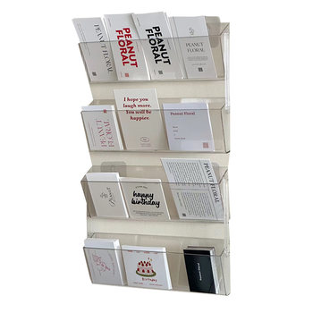 Wall-mounted card storage rack