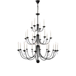 American-Style Duplex Building Large Chandelier Villa Open Living Room Lamp Simple and Elegant Three-Story French-Style Self-Built House Staircase Chandelier