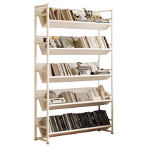 Bookshelf floor-standing storage rack household steel bookcase childrens storage cabinet living room simple library iron storage rack