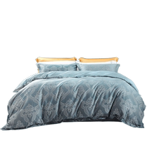 Fuanna Home Textiles 100-count long-staple cotton four-piece set of pure cotton sheets and quilt covers European-style simple light luxury bedding