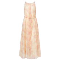 (Exotic·Morocco-same style in shopping malls) MAXRIENY smudged lace heavy pleated dress