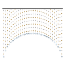 Les stores de Crystal sont en forme de rideau de rideaux suspendus en salle de séjour en salle de séjour des chambres à coucher rideaux de porte rideau de portes rideau de porte