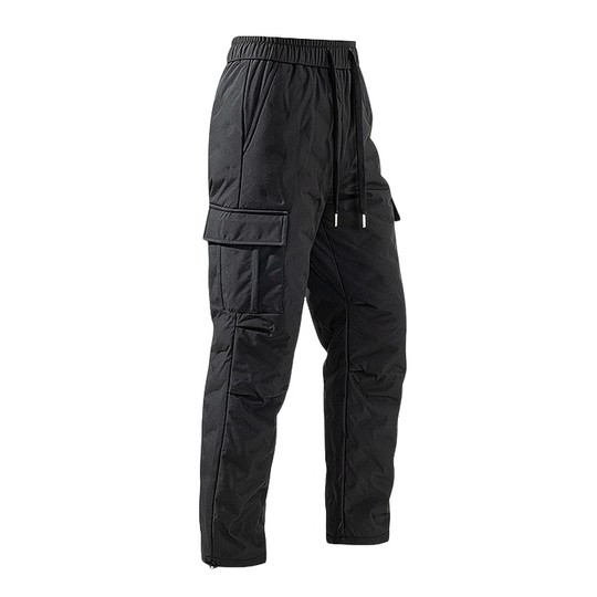 Pantalón acolchado volando en la nieve plumón de pato cintura alta elástico