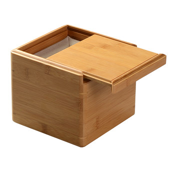 Thick board pull-cover bamboo hemp multi-size storage box