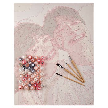 Ziru painting digital oil painting customized valentine's day gift