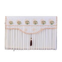LCD TV dust cover cover 2024 new 55-inch 65-inch hanging curved desktop cabinet lace cover cloth