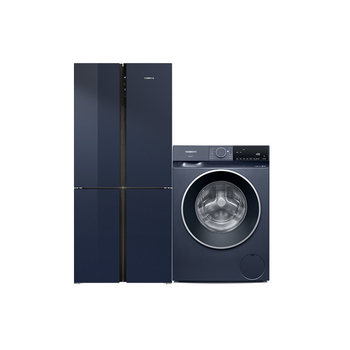 Siemens cross door refrigerator + 10kg washing machine