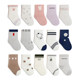 Baby mid-calf socks 7A antibacterial boneless cotton college