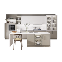 Haolaike kitchen cabinet customization home decoration overall stove cabinet cabinet custom paint antibacterial kitchen cabinet customization