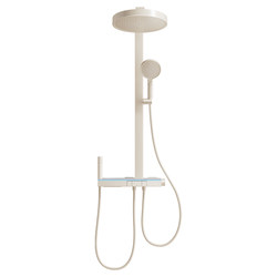 Rifeng Cream Style Shower Set Full Copper Plumbing Household Piano Key Digital Display Pressurized Shower Set M9
