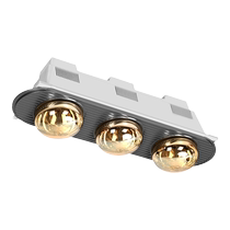 Royalstar Light Warming Linear Bath Heater Integrated Ceiling Honeycomb Big Three Bulb Linear Board Bathroom Toilet Heater