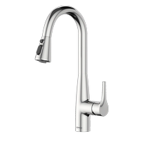 1007 Jiumu Sanitary Ware official pull-out kitchen faucet hot and cold rotating universal sink faucet 33098