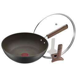 Supor Smokeless Non-Stick Frying Pan for Home Use, Suitable for Induction Cookers and Gas Stoves, Fire-Red Dot Flat-Bottomed Cooking Pan