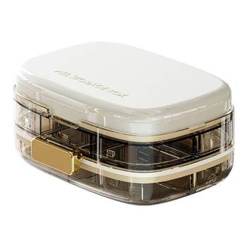 Portable medicine box for seven days a week