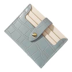 2024 new bank card credit card holder Korean version short pu card holder women's thin buckle multi-card slot card holder ultra-thin