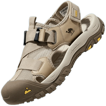 Camel mens shoes casual sandals 2024 summer new mens wear-resistant non-slip outdoor Baotou hiking sports beach shoes