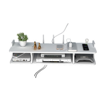 Punch-free living room and bedroom wall hanging router storage box