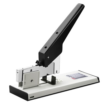 Large stapler is heavy-duty and labor-saving for office use and can be used to order thick books