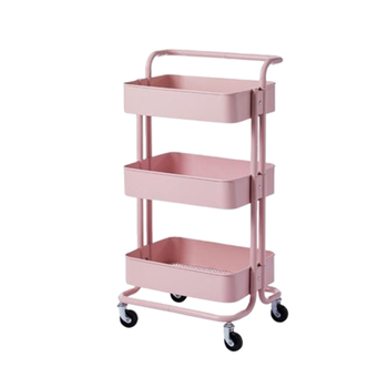Cart storage rack kitchen storage rack floor-standing multi-layer bedside movable bookshelf snack shelf baby supplies