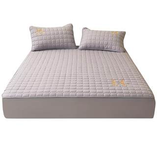 The new cotton type A quilted fitted sheet thickened Simmons mattress protective cover dust-proof bed sheet bed cover bed cover non-slip