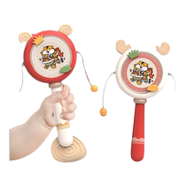 Baby 0-1 year old national trend baby rattle can chew newborn 6 months old early education Chinese style rattle childrens toy