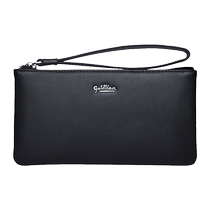 Goldlion Wallet Womens 2024 New Long Zipper Genuine Leather Large Capacity Mobile Phone Bag Simple Soft Leather Clutch